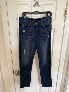 Solid Women’s Skinny Jeans in Dark Blue Wash
